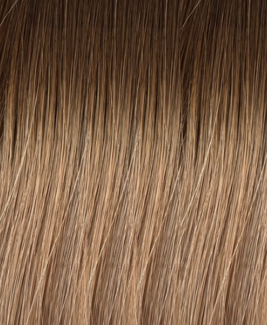 richy hair clip-in lugg med en kall rot och caramell beige längd. 